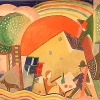 " Scena di villaggio " (1913)